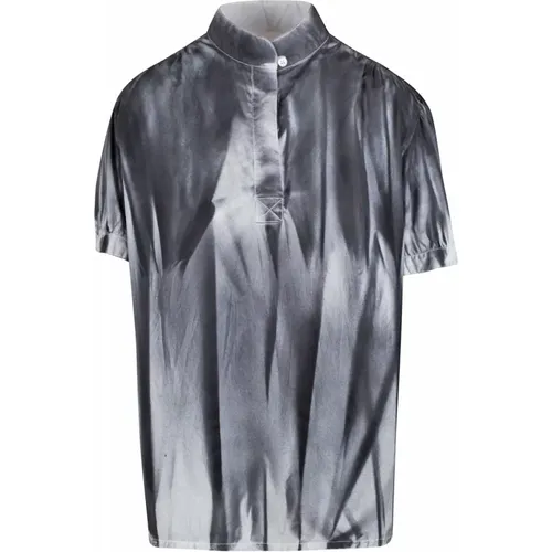 Tie-Dye Cotton Shirt , female, Sizes: M, S - Mauro Grifoni - Modalova