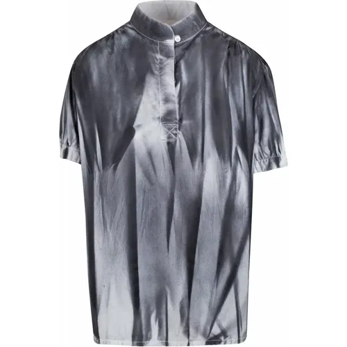 Tie-Dye Cotton Shirt , female, Sizes: M, S, XS - Mauro Grifoni - Modalova