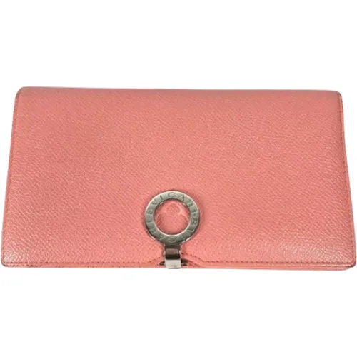 Pre-owned Wallets, female, , Size: ONE SIZE Pre-owned Leather wallets - Bvlgari Vintage - Modalova