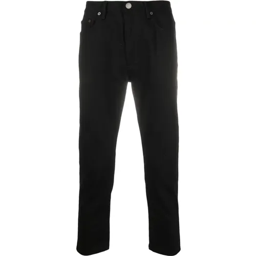 Schwarze Baumwoll Straight Cut Jeans - Acne Studios - Modalova