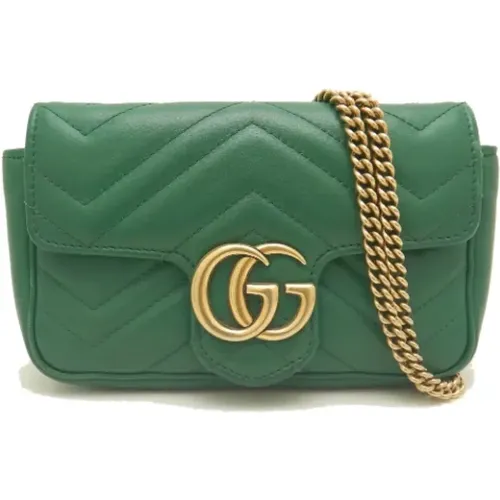 Pre-owned Shoulder Bags, female, , Size: ONE SIZE Pre-owned Leather crossbody-bags - Gucci Vintage - Modalova