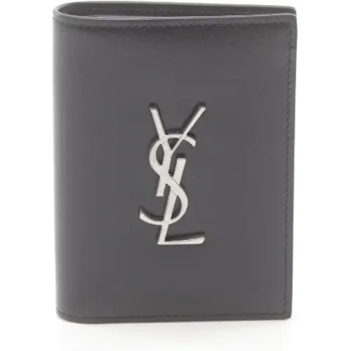 Pre-owned Wallets, male, , Size: ONE SIZE Pre-owned Leather wallets - Yves Saint Laurent Vintage - Modalova