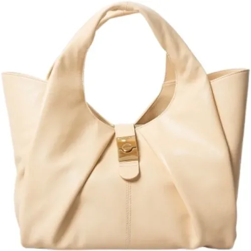 Elegant Vintage Leather Handbag , female, Sizes: ONE SIZE - Borbonese - Modalova