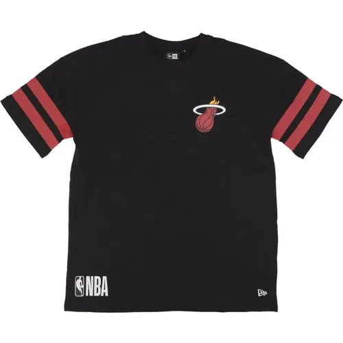 T-Shirts, male, , Size: L Miami Heat Arch Graphic Tee /Red - new era - Modalova