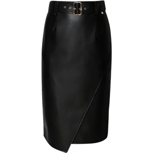 Faux leather pencil skirt , female, Sizes: M, L - Liu Jo - Modalova