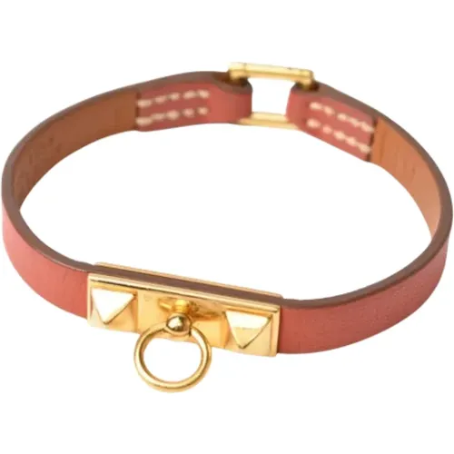 Pre-owned Leather bracelets , female, Sizes: ONE SIZE - Hermès Vintage - Modalova