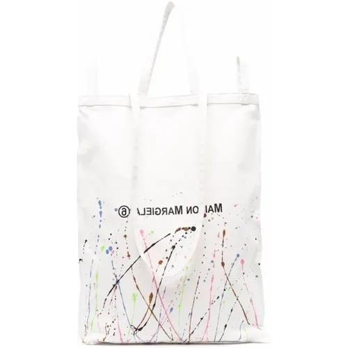 MM6 Oversize Logo Tote Bag , female, Sizes: ONE SIZE - Maison Margiela - Modalova