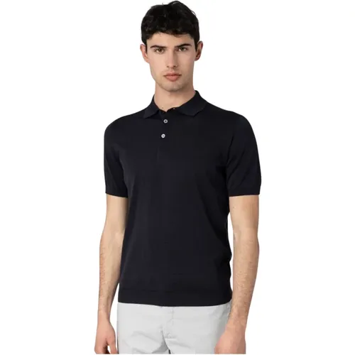 Frosted Polo Shirt , male, Sizes: M, 2XL - Drumohr - Modalova