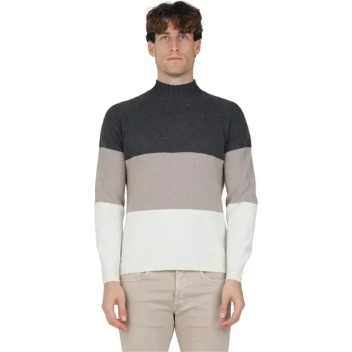 Turtlenecks, male, , Size: XL Tricolor High Neck Turtleneck - Gran Sasso - Modalova