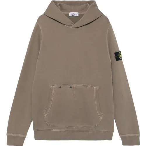 Cotton Jersey Hoodie Kangaroo Pocket , male, Sizes: S - Stone Island - Modalova