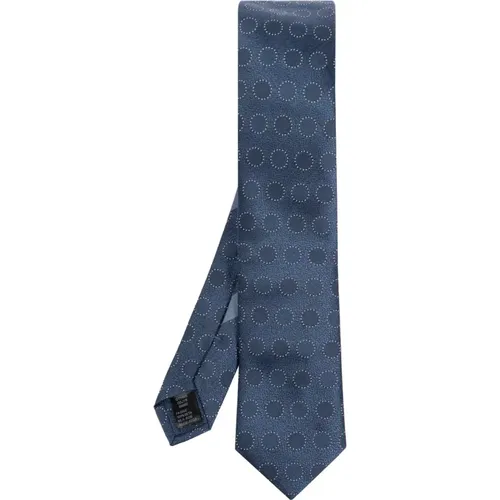 Ties, male, , Size: ONE SIZE Silk tie with polka dot pattern - Dolce & Gabbana - Modalova