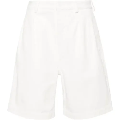 Weiße Baumwoll-Twill-Shorts , Herren, Größe: L - Sunflower - Modalova