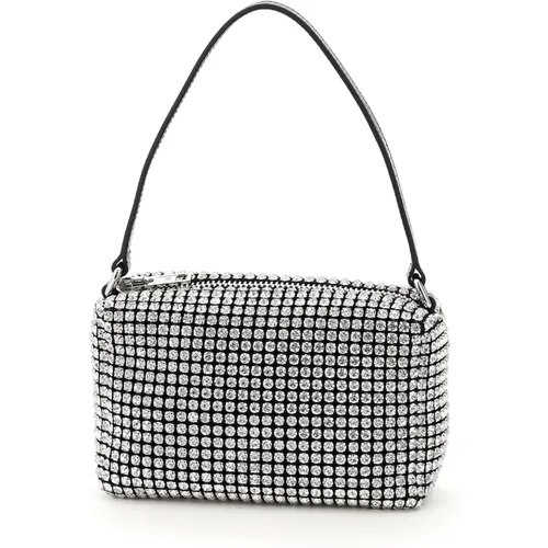 Rhinestone Mesh Handbag , female, Sizes: ONE SIZE - alexander wang - Modalova