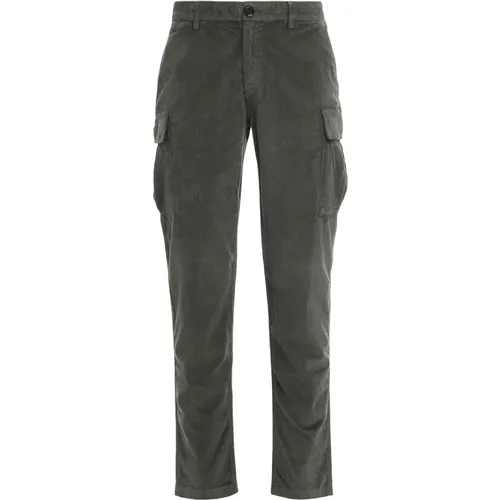 Straight Trousers, male, , Size: M Brodyvll Corduroy Cargo Pants - Moorer - Modalova