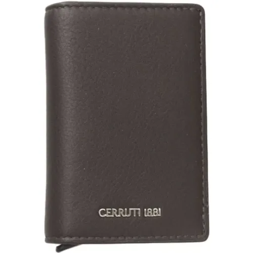 Wallets & Cardholders, male, , Size: ONE SIZE Men's Leather Wallet with Card Holder - Cerruti 1881 - Modalova