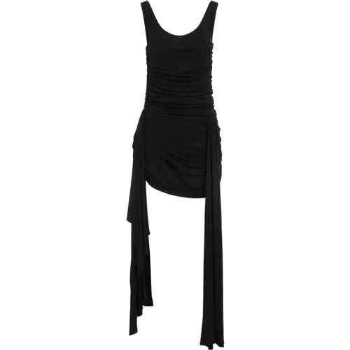 Asymmetric Hem Dress , female, Sizes: XS, S - Mugler - Modalova