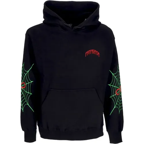 Hoodies, male, , Size: XL Triangle Web Hoodie - Propaganda - Modalova