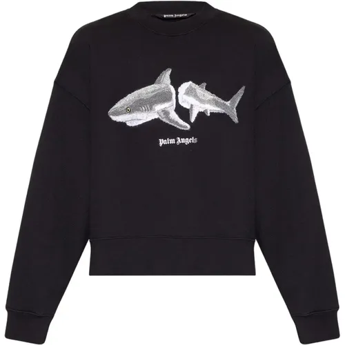 Sweatshirt with logo , male, Sizes: XS, 2XL - Palm Angels - Modalova