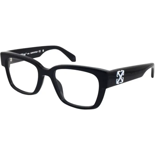 Quadratische Brille mit weißem Logo - Off White - Modalova