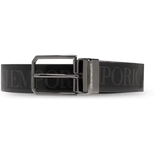 Belts, male, , Size: ONE SIZE Reversible belt - Emporio Armani - Modalova