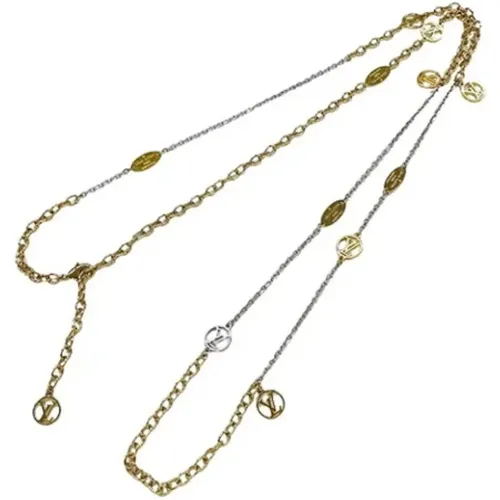 Pre-owned Metal necklaces , female, Sizes: ONE SIZE - Louis Vuitton Vintage - Modalova