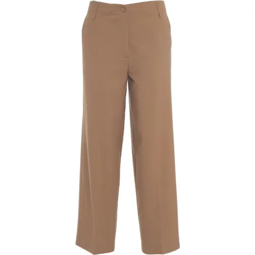 Straight Trousers, female, , Size: S Shelby Trousers - Semicouture - Modalova