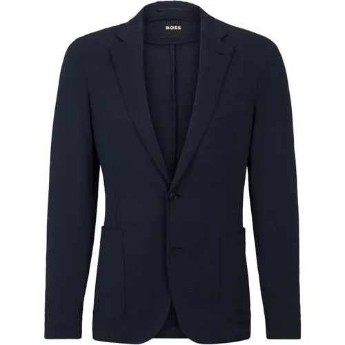 Blazers, male, , Size: M Light Single-Breasted Jacket - Hugo Boss - Modalova