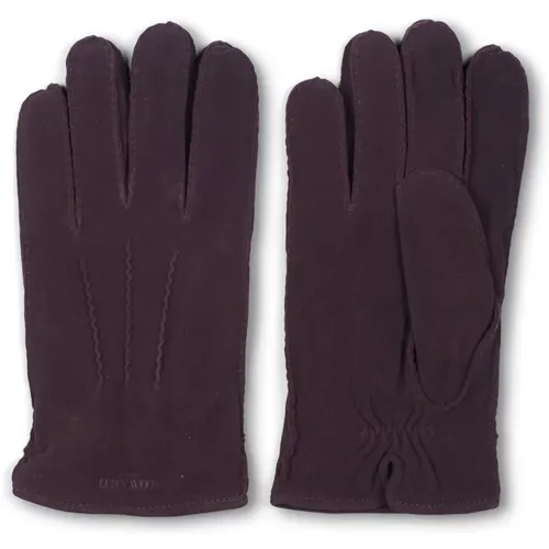 Gloves, male, , Size: XL Dark Suede Leather Gloves - Howard London - Modalova