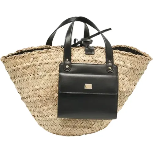 Pre-owned Leather totes , female, Sizes: ONE SIZE - Dolce & Gabbana Pre-owned - Modalova