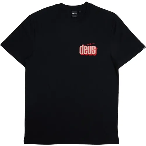 Rotes & Weißes Print-T-Shirt , Herren, Größe: 2XL - Deus Ex Machina - Modalova