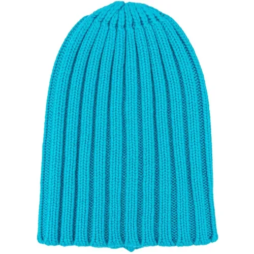 Beanies, male, , Size: ONE SIZE Ribbed Cashmere Unisex Hat - Laneus - Modalova