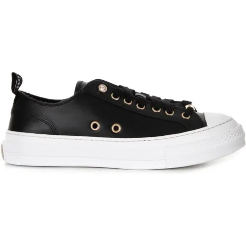 Sporty Leather Sneakers , female, Sizes: 5 1/2 UK - Baldinini - Modalova