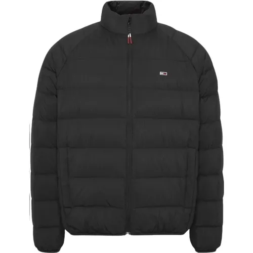 Schwarze Mäntel - Sommer/Pre-Fall 2023 Kollektion , Herren, Größe: 2XL - Tommy Hilfiger - Modalova