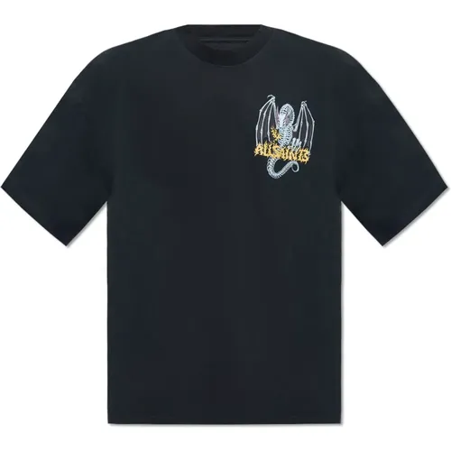 Drachenschädel T-Shirt , Herren, Größe: M - AllSaints - Modalova