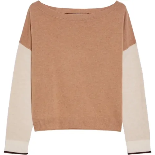 Tobacco Knit Top , female, Sizes: M, L - Pennyblack - Modalova