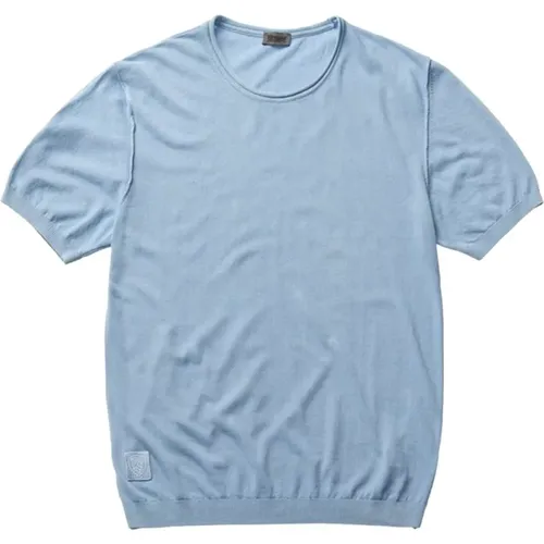 Stylish Crew Neck T-Shirts , male, Sizes: M, L - Blauer - Modalova