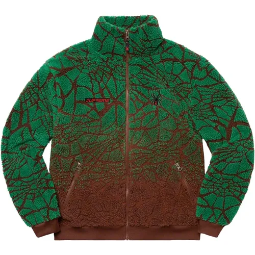 Web Polar Fleece Jacke Braun - Supreme - Modalova