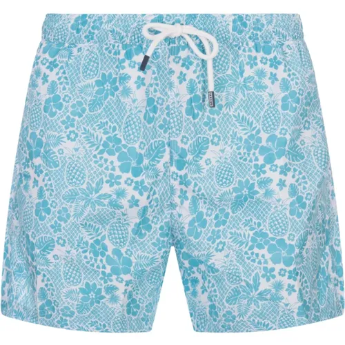 Tropical Swim Shorts , male, Sizes: 2XL, L, M, XL - Fedeli - Modalova