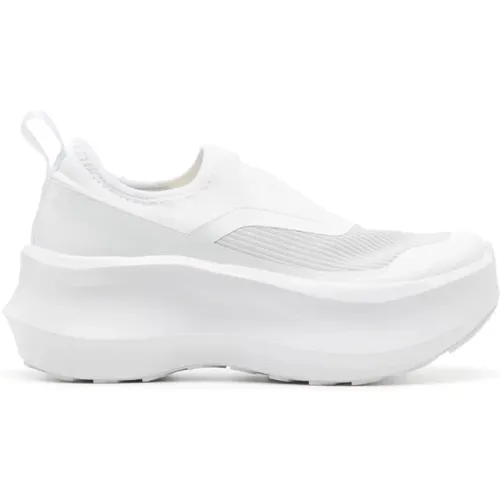 Weiße Mesh Slip-On Sneakers , Damen, Größe: 40 1/2 EU - Salomon - Modalova