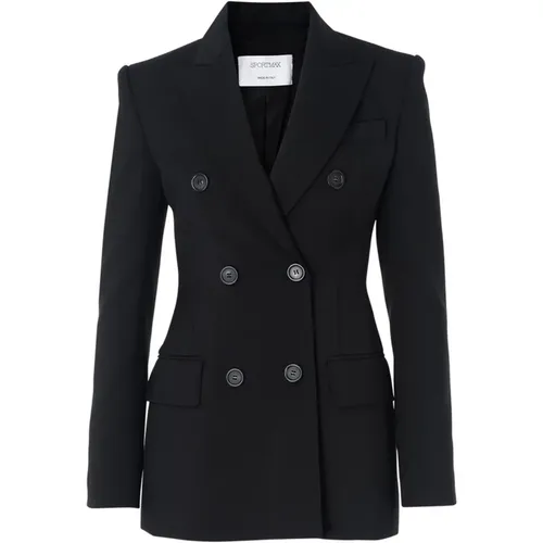 Wool Blazer Adamo , female, Sizes: M, XS, S - SPORTMAX - Modalova