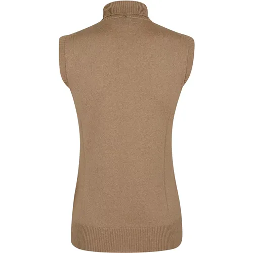 Brauner Mock Turtleneck Sweater Topwear , Damen, Größe: M - Max Mara - Modalova