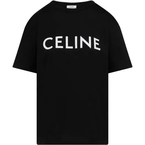 Relaxed Fit Cotton Jersey T-shirt , male, Sizes: 2XL - Celine - Modalova