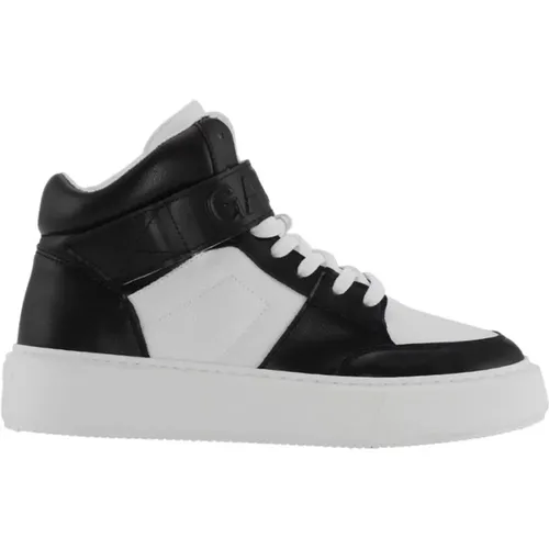 Schwarze & Weiße High Top Sneakers , Damen, Größe: 37 EU - Ganni - Modalova