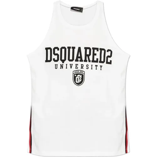 Sleeveless Tops, male, , Size: XL Sleeveless T-shirt - Dsquared2 - Modalova