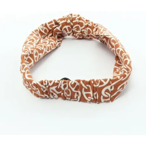 Pre-owned Polyester hair-accessories , female, Sizes: ONE SIZE - Hermès Vintage - Modalova