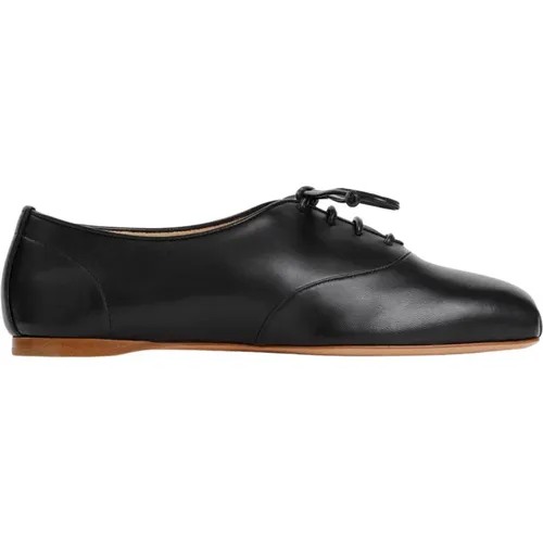 Maya Flat Schwarze Lederschuhe , Damen, Größe: 36 EU - Gabriela Hearst - Modalova