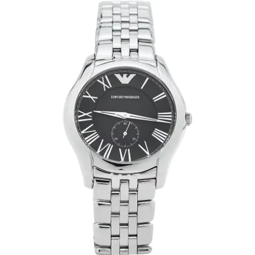 Pre-owned Watches, male, , Size: ONE SIZE Pre-owned Stainless Steel watches - Armani Pre-owned - Modalova