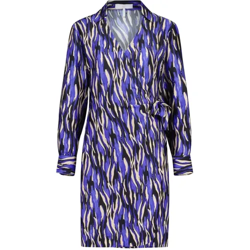 Abstract Pattern Wrap Dress , female, Sizes: XS, S, XL, M, L - CINQUE - Modalova