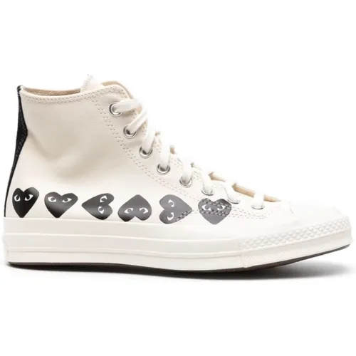 Sneakers with 3.5cm Heel , female, Sizes: 6 UK, 10 UK, 5 1/2 UK, 8 UK, 12 UK, 3 UK, 8 1/2 UK, 7 UK, 4 UK, 5 UK, 11 UK - Comme des Garçons Play - Modalova