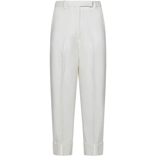 High-Waisted Tailored Trousers , female, Sizes: XS, 2XS - Thom Browne - Modalova